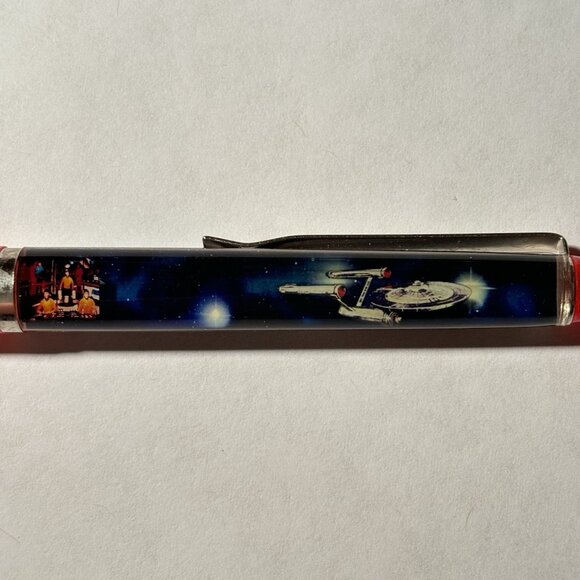 Star Trek Floaty Pen Movieland Wax Museum California Starship Enterprise Space - Picture 8 of 10